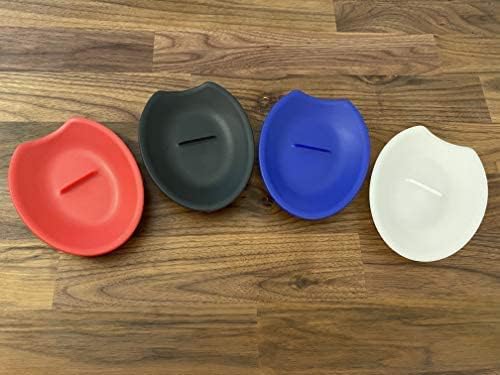 THE ORIGINAL Crack'em Egg Cracker & Spoon Rest - Patriot Pack (Red, White, & Blue) - Perfectly Cracks Eggs & Contains Messes - Easy to Use & Clean - Great for Kids - Prevents Broken Yolks