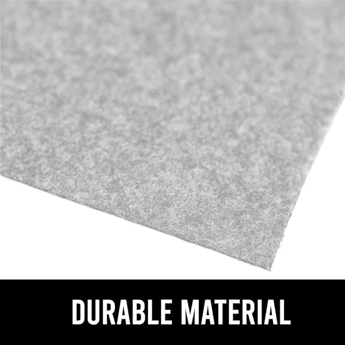 GORILLA GRIP LeakGuard Non-Adhesive Under Sink Mat for Kitchen Cabinet, 24x60, Waterproof Quick Dry Shelf Liner, Durable Absorbent Felt Mats for Bathroom Sinks, Cabinets, Dresser, Easy Trim Light Gray
