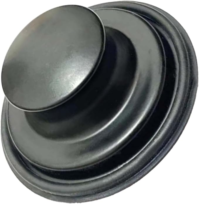 3.35 Inch Kitchen Sink Stopper for Garbage Disposal Stopper, Stainless Garbage Disposal Plug Fits 3 1/2 Inch Standard Kitchen Drain, for Insinkerator, Kitchenaid, Kohler, Waste King(Frosted Black)