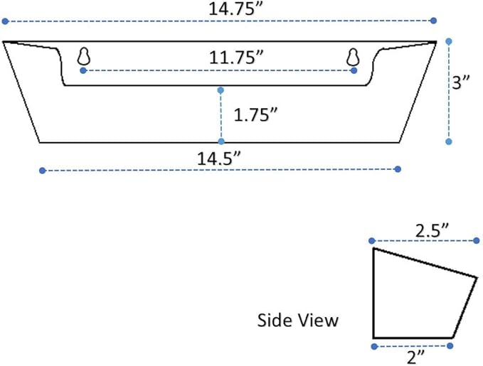 Sink Front Tip-Out Tray (14"-3/4 Tray Only, White)