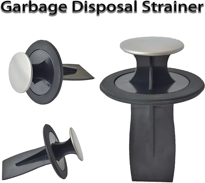 3.07-3.15 Inch Garbage Disposal Scraper, Disposer Tool Strainer Garbage Disposal Plunger,Garbage Disposal Food Scraper/Stopper/Strainer with Kitchen Sink Drain Splash Guard