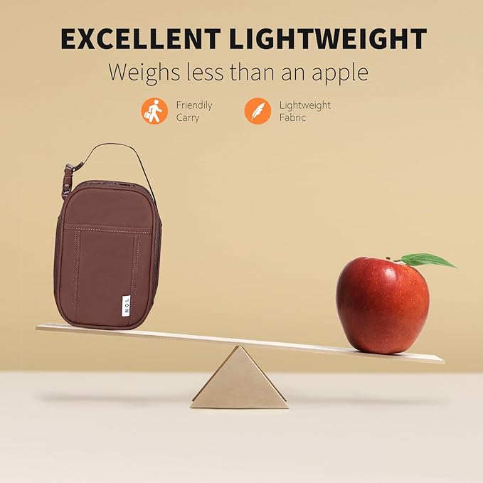 NOL Natural Organic Lifestyle Insulated Lunch Bag for Adult - Snack Bag Lunch Cooler Bag Soft Lunch Tote Bag for Work, Coffee