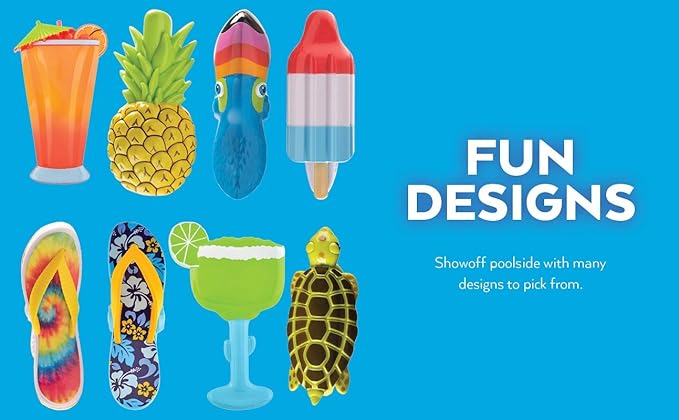 O2COOL Bocaclips - Beach Towel Clips for Beach Chairs, Patio and Pool Accessories - (Flamingo) 2 Count