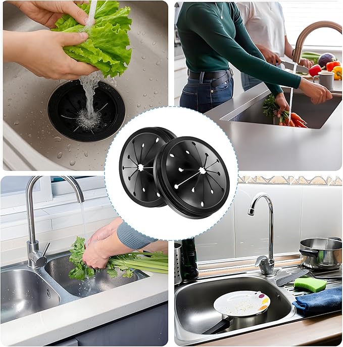 3 Pcs Garbage Disposal Splash Guard, Durable Rubber Material, 3.1-Inch Universal Fit for Splash Guard Sink Baffle Disposal Replacement Waste Food Disposal Part