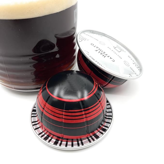 Half Caffeinato Coffee Pods, The Perfect Blend Premium Coffee & Espresso Capsules, Brews 230ml / 7.7 Ounce, 10-Capsule Pods Pack
