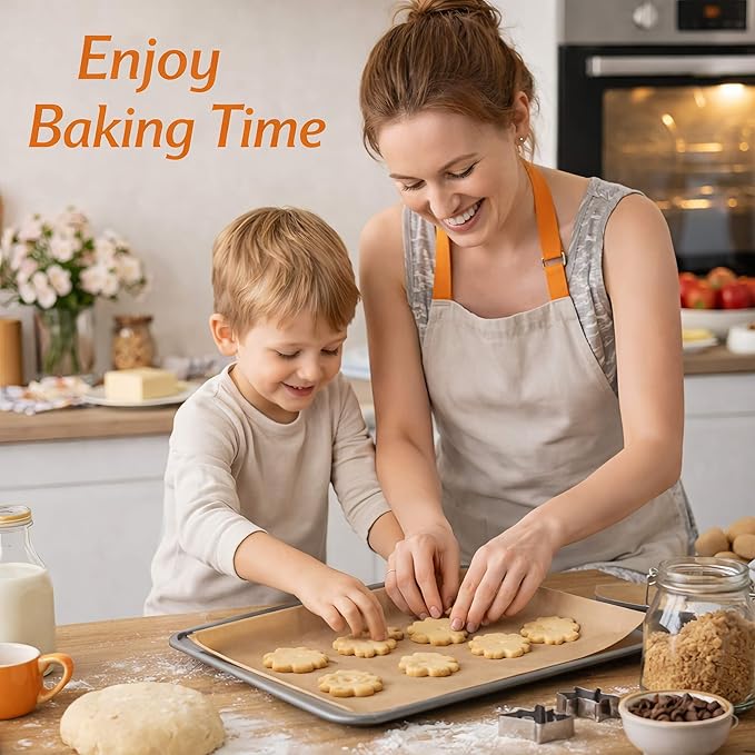 Parchment Paper Sheets, 9x13 Inch Non-Stick Precut Unbleached Parchment Paper for Baking, Grilling, Air Fryer and Steaming, Perfect for Cookies, Bread, Cakes and More, 200PCS