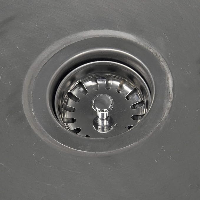 Danco 88275 3-1/4 inch Kitchen Sink Basket Strainer Splash Guard with Stationary Post, Stainless Steel (Pack of 2)