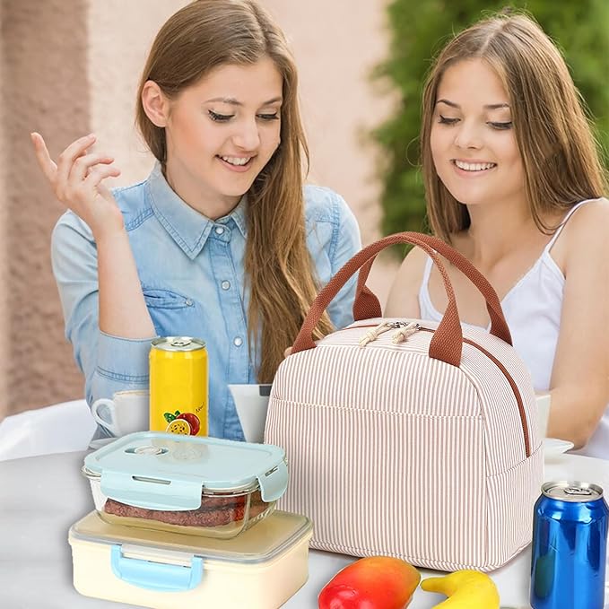 Bluboon Lunch Box for Women Men Cute Lunch Bag Reusable Insulated Lunch Bags Large Capacity Lunchbox Cooler for Work Picnic or Travel