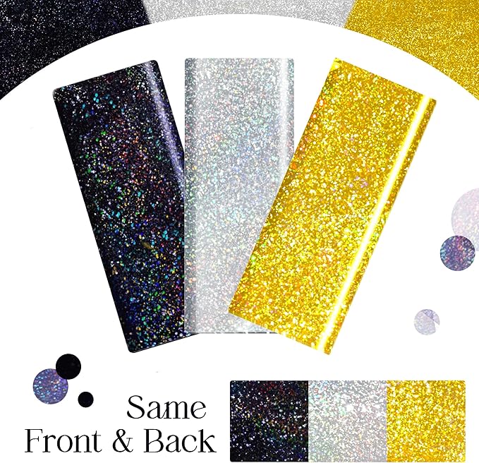 Black & Gold & Silver Holographic Tablecloth 40" x 108" Hot Pink Party Decoration Valentine's Day Birthday Party Table Decor Iridescence Plastic Table Cloth for Halloween Baby Shower Party Supplies