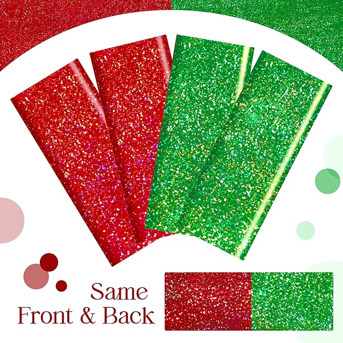 2 pcs Christmas Table Cloth 40" x 108" Red and Green Holographic Laser Tablecloth Iridescence Shining Plastic Disposable Party Table Decoration For Holiday Event Birthday Party Decor Supplies