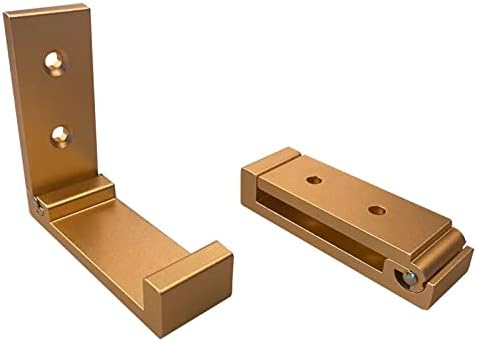 Colester Direct Folding Wall Hooks in Black, Silver, or Gold (5, Gold)