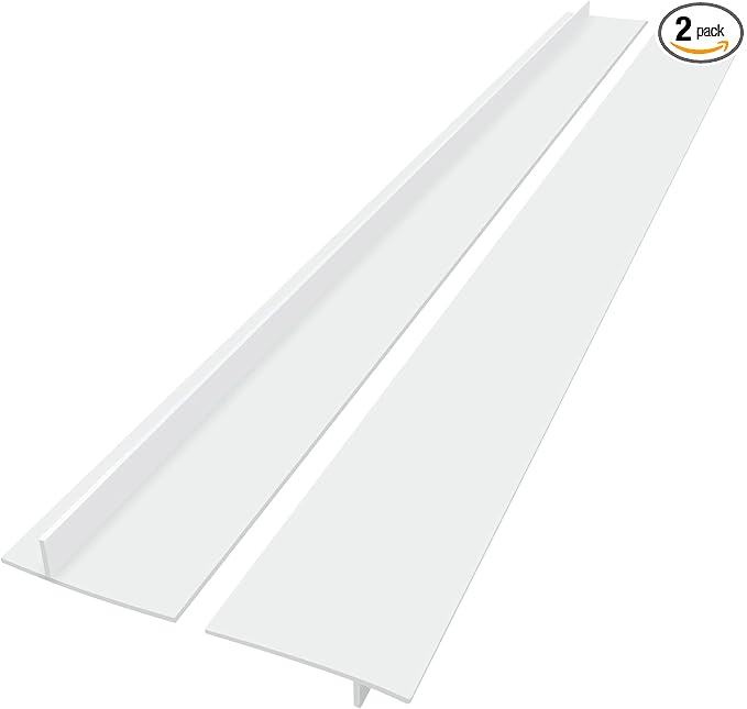 Silicone Stove Counter Gap Cover (2 Pack),Easy Clean Heat Resistant Wide & Long Kitchen Stove Gap Filler,Seals Spills Between Counters, Oven, Stovetops, Washing Machines, Washer, Dryer(25in, White)