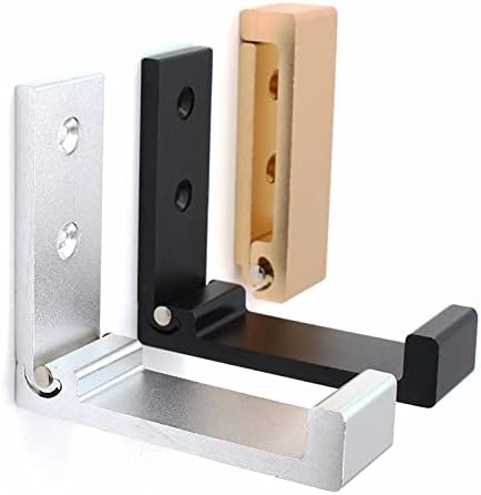 Colester Direct Folding Wall Hooks in Black, Silver, or Gold (5, Black)