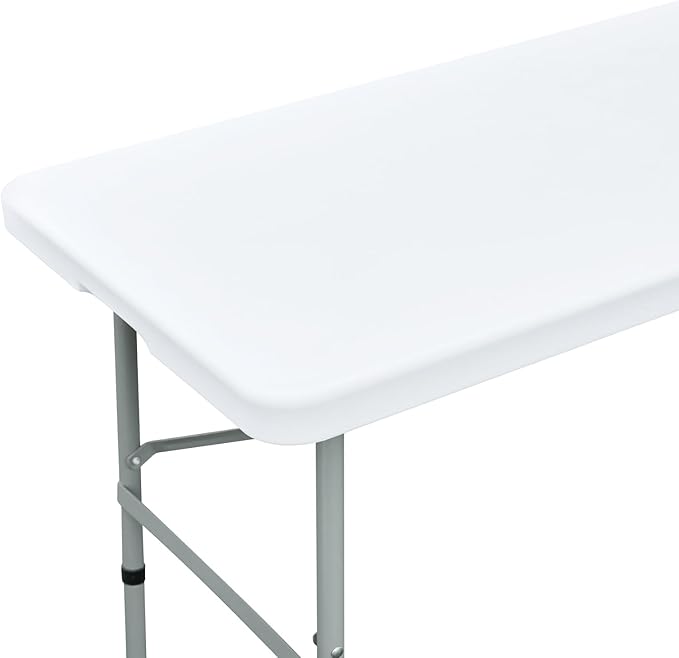 Fitted Rectangle Tablecloth 24 x 48 Inch Elastic Table Cloth for 4ft Table, Stretch Spandex Tables Cover White Washable Polyester Tables Top Cap Cover for Dining Picnic Camping Indoor and Outdoor