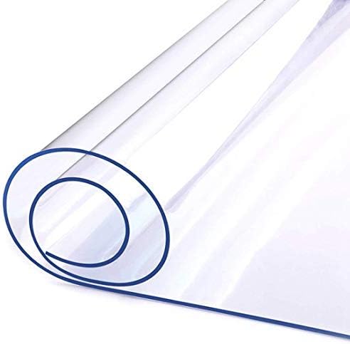 LovePads Clear Table Cover Protector, 42 x 84 Inch 2mm Thick Plastic Table Cover, Table Protector for Dining Room Table, Waterproof Dresser Cover Top for Kitchen, Coffee, Writing Desk