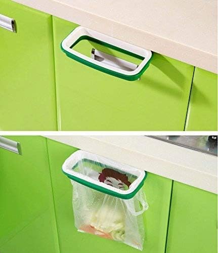 Lunies Over the Cabinet Plastic Trash Bag Holder for Kitchen, Under Sink Trash Can, Grocery Bag Holder for RV,Bathroom, Dorm Room, Office 8.6"x 4.9"