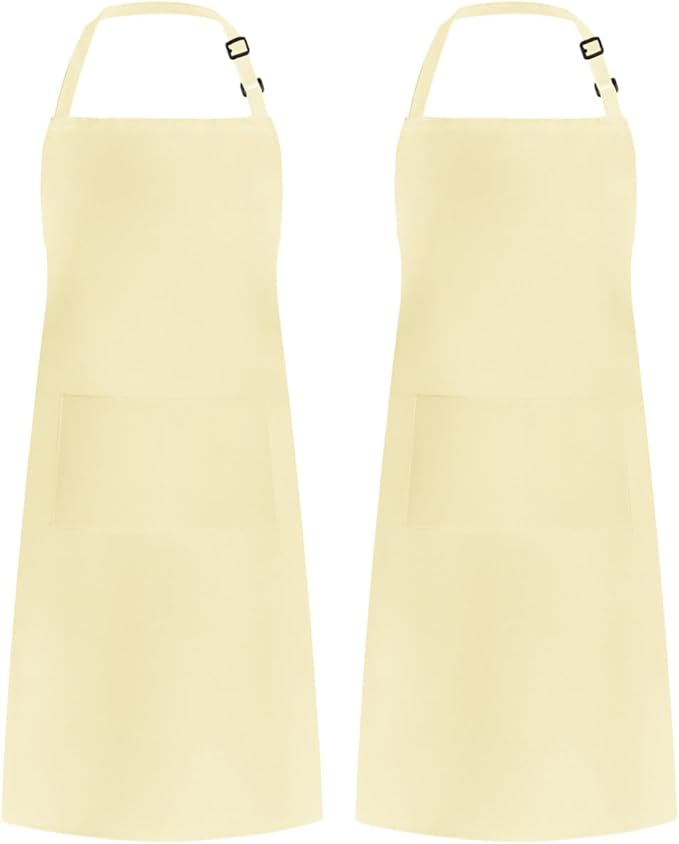 Syntus Apron for Men Women, Adjustable Cooking Kitchen Chef Aprons with 2 Pockets