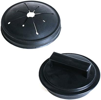 Waste King Black Disposer EZ Mount Garbage Disposal Stopper and Splash Guard for Sink Drain, 1025