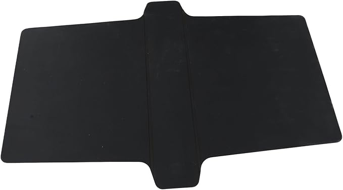 Silicone Kitchen Sink Divider Mat Heat Resistant Counter Protection Pad Double Basin Bridge Mat Dishwasher Safe Non-Slip Dish Drying Rack Between Sinks 17.6x12.8(Black)