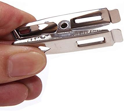 40 Pack Heavy Duty Stainless Steel Clothes Pins, Non-Slip Rubber Coated Clothespins, Metal Laundry Pegs for Outdoor Clothesline, Towel, Sock, Food Sealing, Photos, Home Kitchen Travel Office