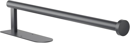Paper Towel Holder, Self Adhesive or Screw Mounting, Paper Towel Holder Wall Mount, SUS304 Grey Stainless Steel Under Cabinet for Kitchen, Counter, Cabinet, Bathroom