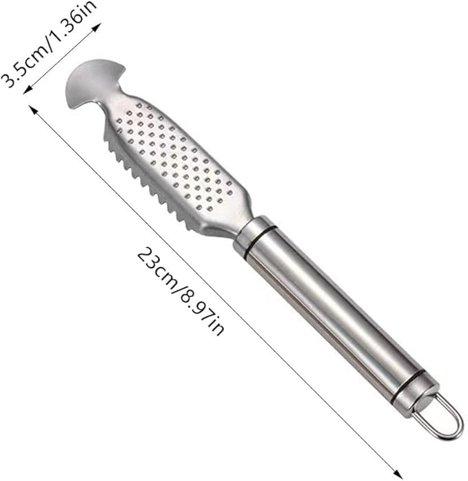 1Pc Fish Scales Scraping Tool,Multifunction Stainless Steel Fish Scale Knife Fish Cleaning Kit,Fish Scale Peeler,Fish Descaler Tool,Fish Scaler Remover,Fish Scaler Fish Scale Removing Tool