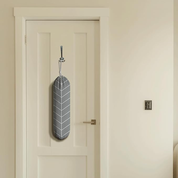 Stylish Plastic Bag Holder, Shopping Bags Carrier Dispenser, Grocery Bags Storage Holder for Home Kitchen, Traveling or Car, Reusable Grocery Bag Organizer, Wall Mount, Housewarming Gifts