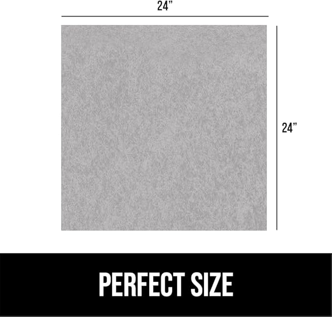 GORILLA GRIP LeakGuard Non-Adhesive Under Sink Mat for Kitchen Cabinet, Waterproof Quick Dry Shelf Liner, Durable Absorbent Felt Mats for Bathroom Sinks, Cabinets, Dresser, Easy Trim, 24x24 Light Gray