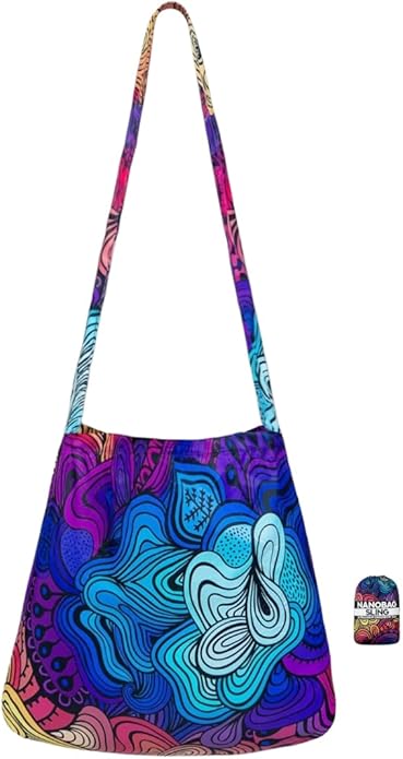 Nanobag Sling - Ultralight Crossbody Bag for Women & Men, Packable Grocery, Travel & Shopping Bag for Everyday Use