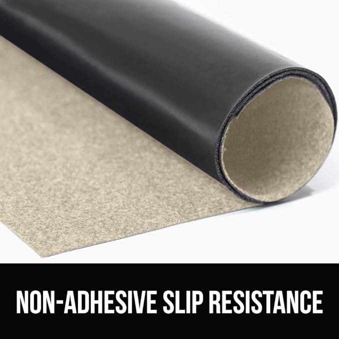 GORILLA GRIP LeakGuard Non-Adhesive Under Sink Mat for Kitchen Cabinet, 24x60, Waterproof Quick Dry Shelf Liner, Durable Absorbent Felt Mats for Bathroom Sinks, Cabinets, Dresser, Easy to Trim, Beige