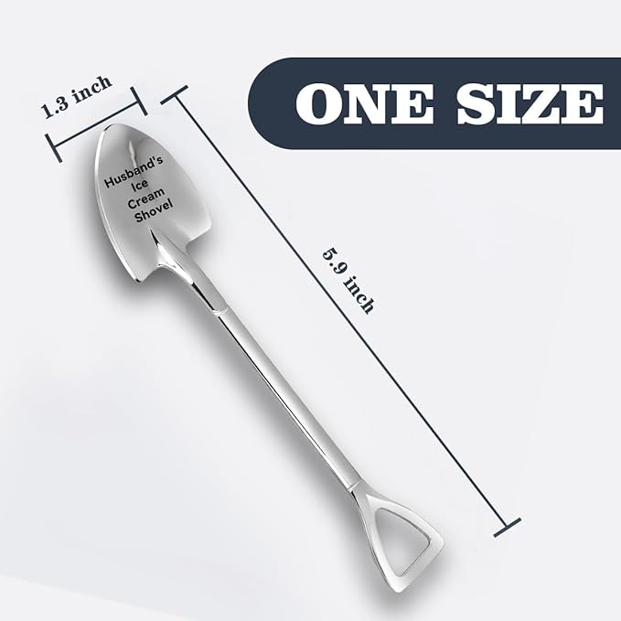 Gifts for Uncle Fathers Day from Kids, Funny Uncle’s Ice Cream Shovel Gifts for Men Uncle Wedding Anniversary Presents Spoon
