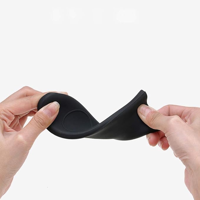 Silicone Hot Handler Holder Reusable Diswasher 6 Pcs Heat Resistant Pot Handle Sleeve Non-Slip Potholder Dishwasher Safe Rubber Grip Handle Cover for Pans, Cast Iron, Griddles, Cookware Handles Black