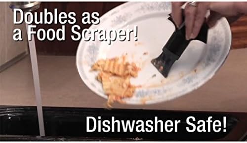 DANCO Disposal Genie Garbage Disposal Strainer | Kitchen Sink Drain Splash Guard | Food Scraper | Black (10450)