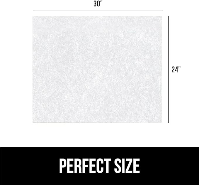 GORILLA GRIP LeakGuard Non-Adhesive Under Sink Mat for Kitchen Cabinet, Waterproof Quick Dry Shelf Liner, Durable Absorbent Felt Mats for Bathroom Sinks, Cabinets, Dresser, Easy to Trim, 24x30 White