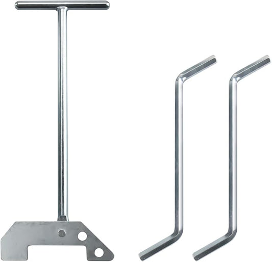 Garbage Disposal Wrench, Garbage Disposal Unjamming Wrench with 2 Garbage Disposal Allen Wrench, Garbage Unclogger to Dislodge Jams or Clutter from Above the Sink