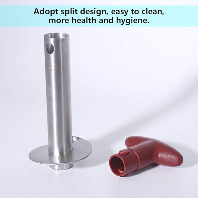Pineapple Corer, [Upgraded, Reinforced, Thicker Blade] Newness Premium Pineapple Corer Remover, Stainless Steel Pineapple Core Remover Kitchen Tool with Sharp Blade for Diced Fruit Rings, Red