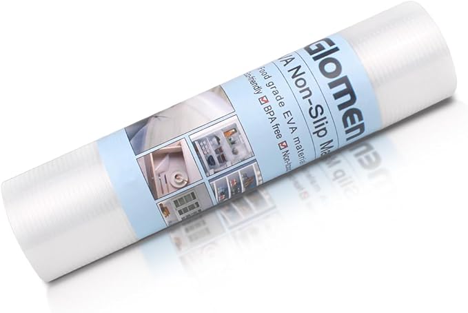 Shelf Liner, Non-Slip Cabinet Liner, Washable Oil-Proof for Kitchen Cabinet, Shelves, Refrigerator, Storage, Desks, 16 Inches x 20 FT, Non Adhesive Drawers Liner… (16 Inches x 20 FT)