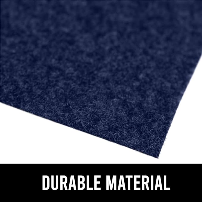 GORILLA GRIP LeakGuard Non-Adhesive Under Sink Mat for Kitchen Cabinet, Waterproof Quick Dry Shelf Liner, Durable Absorbent Felt Mats for Bathroom Sinks, Cabinets, Dresser, Easy to Trim, 24x30 Navy