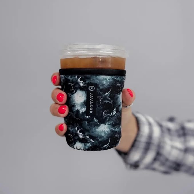 Sok It JavaSok Iced Coffee & Cold Soda Insulated Neoprene Cup Sleeve (Dragon Lore, Large: 30-32oz)
