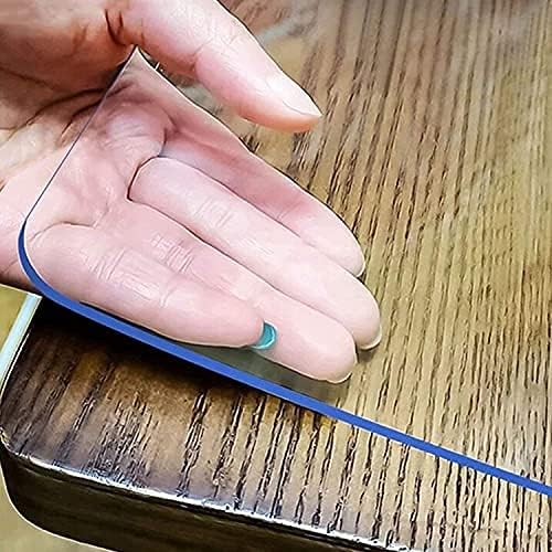 LovePads Clear Table Cover Protector 48 x 48 Inch, 1.5mm Thick Plastic Table Cover, Table Protector for Dining Room Table, Waterproof Vinyl Tablecloth Table Pad Mat for Kitchen, Dresser, Writing Desk