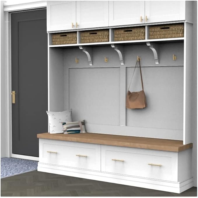 Hickory Hardware Hooks Collection Coat Hook Single 7/8 Inch Center to Center Brushed Golden Brass Finish