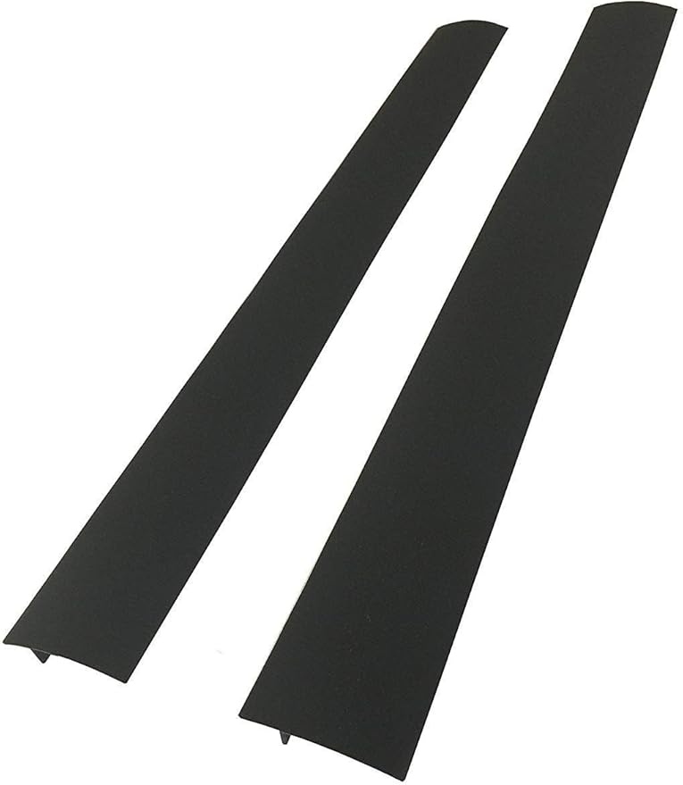 Silicone Kitchen Stove Counter Gap Cover Long & Wide Gap Filler (2 Pack) Seals Spills Between Counters, Stovetops, Washing Machines, Oven, Washer, Dryer - Heat-Resistant and Easy Clean (Black)