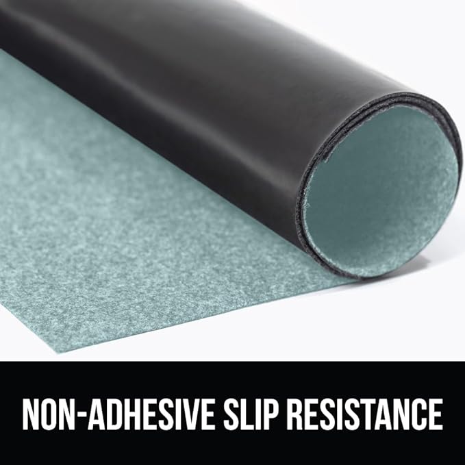 GORILLA GRIP LeakGuard Non-Adhesive Under Sink Mat for Kitchen Cabinet, 24x60, Waterproof Quick Dry Shelf Liner, Durable Absorbent Felt Mats for Bathroom Sinks, Cabinets, Dresser, Easy Trim, Spa Blue