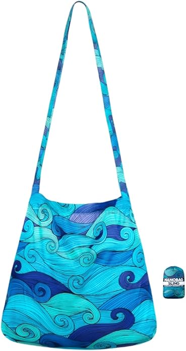 Nanobag Sling - Ultralight Crossbody Bag for Women & Men, Packable Grocery, Travel & Shopping Bag for Everyday Use