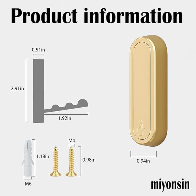 Gold Foldable Wall Hooks, Metal Foldable Hooks Wall Wount for Bathroom, Kitchen, Bedroom – Space-Saving, for Towels, Coats, Bags, Easy Installation (Gold, 4PCS)