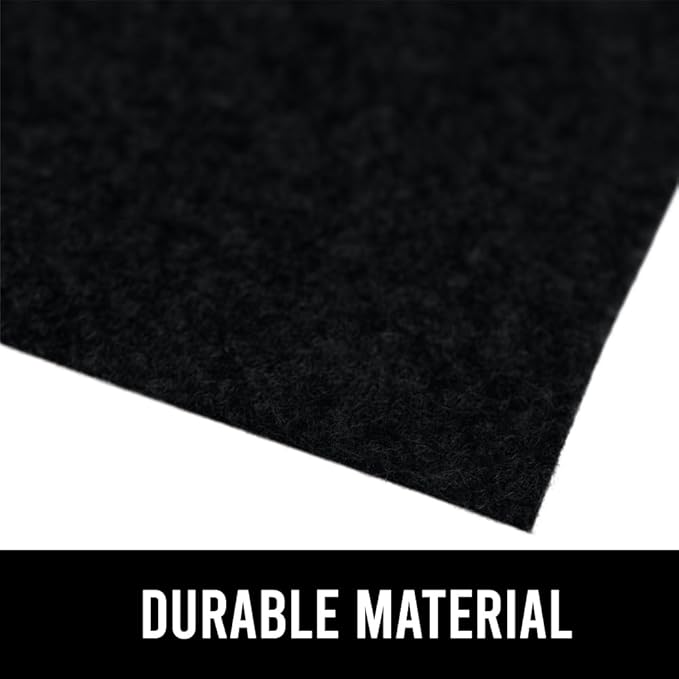 GORILLA GRIP LeakGuard Non-Adhesive Under Sink Mat for Kitchen Cabinet, Waterproof Quick Dry Shelf Liner, Durable Absorbent Felt Mats for Bathroom Sinks, Cabinets, Dresser, Easy to Trim, 24x24 Black