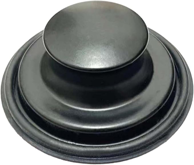 3.35 Inch Kitchen Sink Stopper for Garbage Disposal Stopper, Stainless Garbage Disposal Plug Fits 3 1/2 Inch Standard Kitchen Drain, for Insinkerator, Kitchenaid, Kohler, Waste King(Frosted Black)