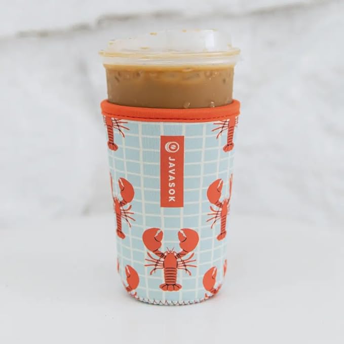 Sok It JavaSok Iced Coffee & Cold Soda Insulated Neoprene Cup Sleeve (Claw & Order, Large: 30-32oz)