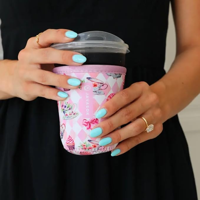 Sok It JavaSok Iced Coffee & Cold Soda Insulated Neoprene Cup Sleeve (Wonderfully Sweet, Large: 30-32oz)