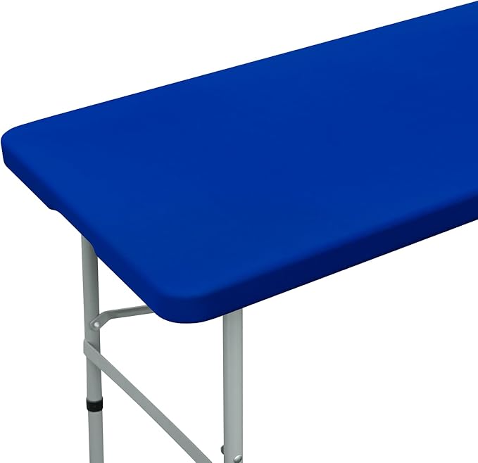 Fitted Rectangle Tablecloth 20 x 30 Inch Elastic Table Cloth for 2.5ft Table, Stretch Spandex Table Cover Royal Blue Washable Polyester Table Top Cap Cover for Dining Picnic Camping Indoor and Outdoor